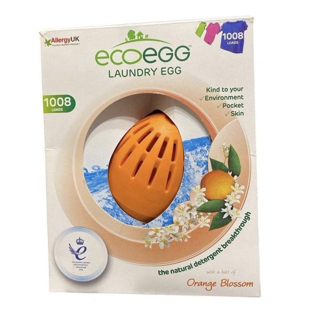Ecoegg Laundry Egg Orange Blossom 1008 Loads Reusable Detergent System- Open Box